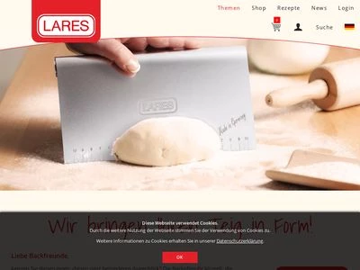 Website von LARES Blechwarenfabrikation GmbH