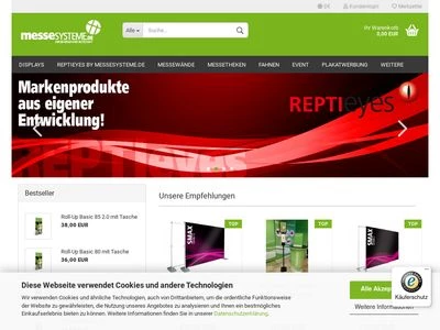 Website von expo messesysteme.de GmbH