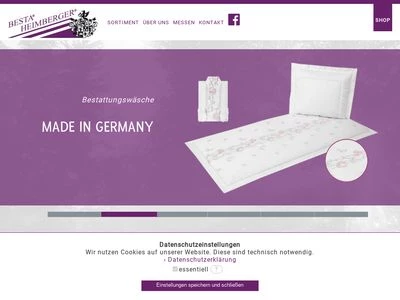 Website von Besta GmbH