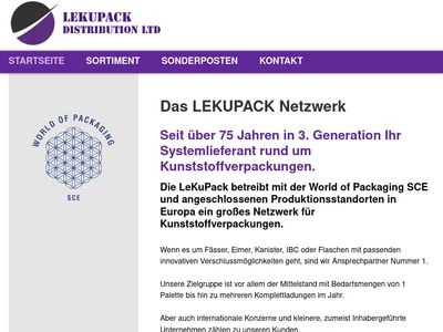 Website von LeKupack eG
