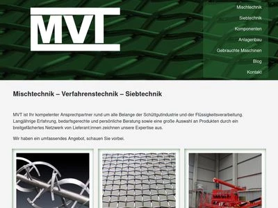 Website von Misch- und Verfahrenstechnik Stefan Buckel