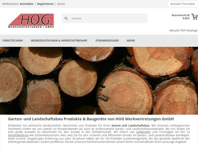 Website von Konrad Hog Werksvertretungen GmbH