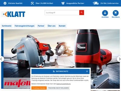 Website von Wilfried Klatt GmbH