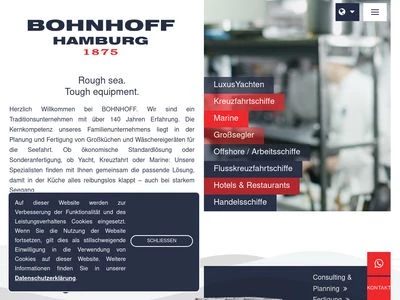 Website von August F. M. Bohnhoff GmbH