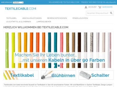 Website von Textilkabel Loewinstein