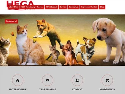 Website von HEGA GmbH