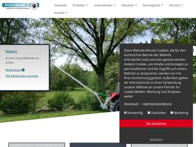 Website von Stockmann Landtechnik