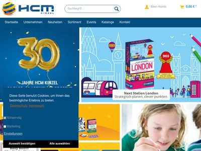 Website von HCM Kinzel GmbH