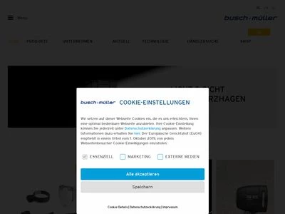 Website von Busch & Müller KG