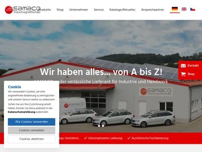 Website von Samaco GmbH