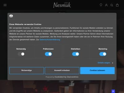 Website von Nesmuk GmbH & Co. KG