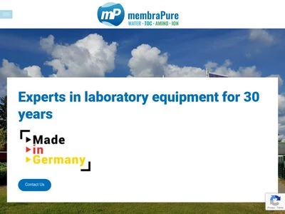 Website von membraPure GmbH