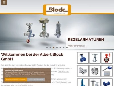 Website von Albert Block GmbH