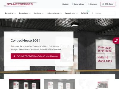 Website von SCHNEEBERGER AG