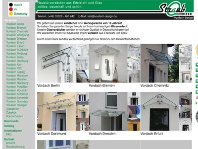 Website von Vordach Design