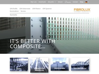 Website von Fibrolux GmbH