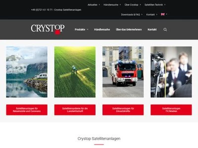 Website von Crystop GmbH