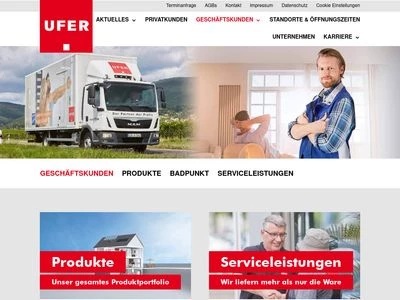 Website von Chr. Ufer GmbH