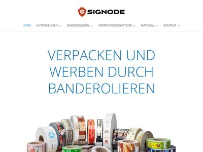 Website von Signode Packaging Systems GmbH
