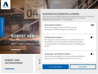 Website von Robert Aebi Landtechnik AG