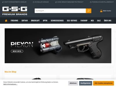 Website von German Sport Guns GmbH