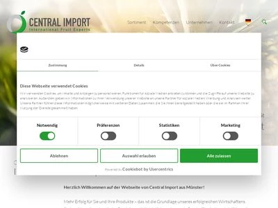 Website von Central Import Münster GmbH & Co. KG