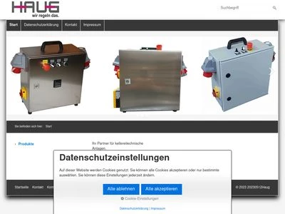 Website von Haug Elektrotechnik GmbH