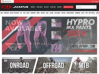 Website von Jopa Racing Products GmbH