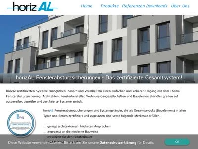 Website von horizAL Vertriebsniederlassung Deutschland