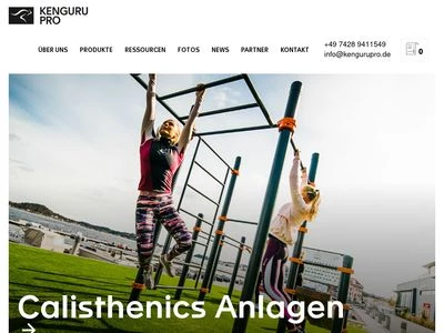Website von Kenguru Professional Germany
