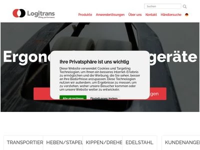 Website von Logitrans A/S