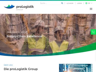 Website von proLogistik GmbH + Co KG