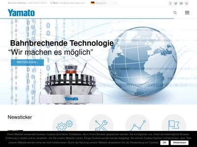 Website von Yamato Scale GmbH