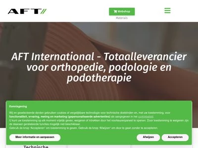 Website von AFT International GmbH