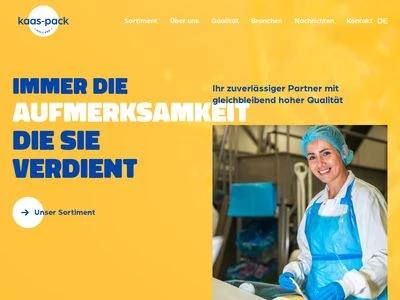 Website von Kaas-Pack Holland BV