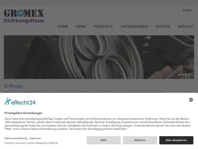 Website von GROMEX GmbH