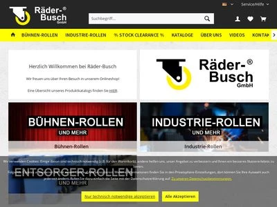 Website von Räder-Busch GmbH