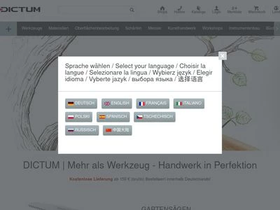 Website von DICTUM GmbH