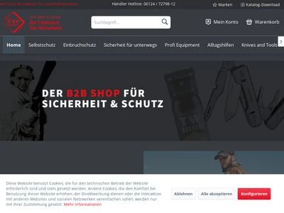 Website von kh security GmbH & Co.KG