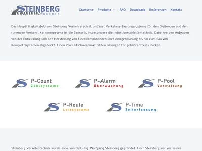 Website von Steinberg Verkehrstechnik GmbH