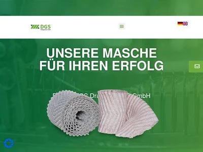 Website von DGS Drahtgestricke GmbH