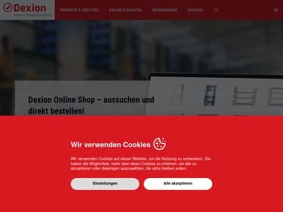 Website von Dexion GmbH