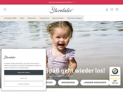 Website von Sterntaler GmbH