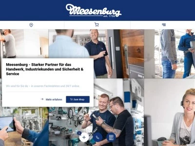 Website von Meesenburg Großhandel KG