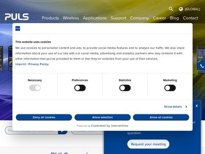 Website von PULS GmbH