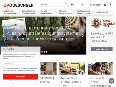 Website von OPO Oeschger AG