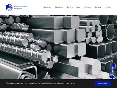 Website von Edelstahlhandel Ötigheim GmbH