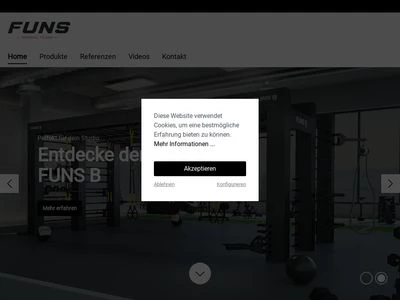 Website von Transatlantic Fitness GmbH