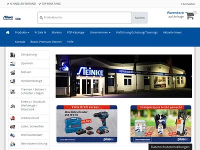 Website von Steinke KG