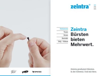 Website von zeintra AG